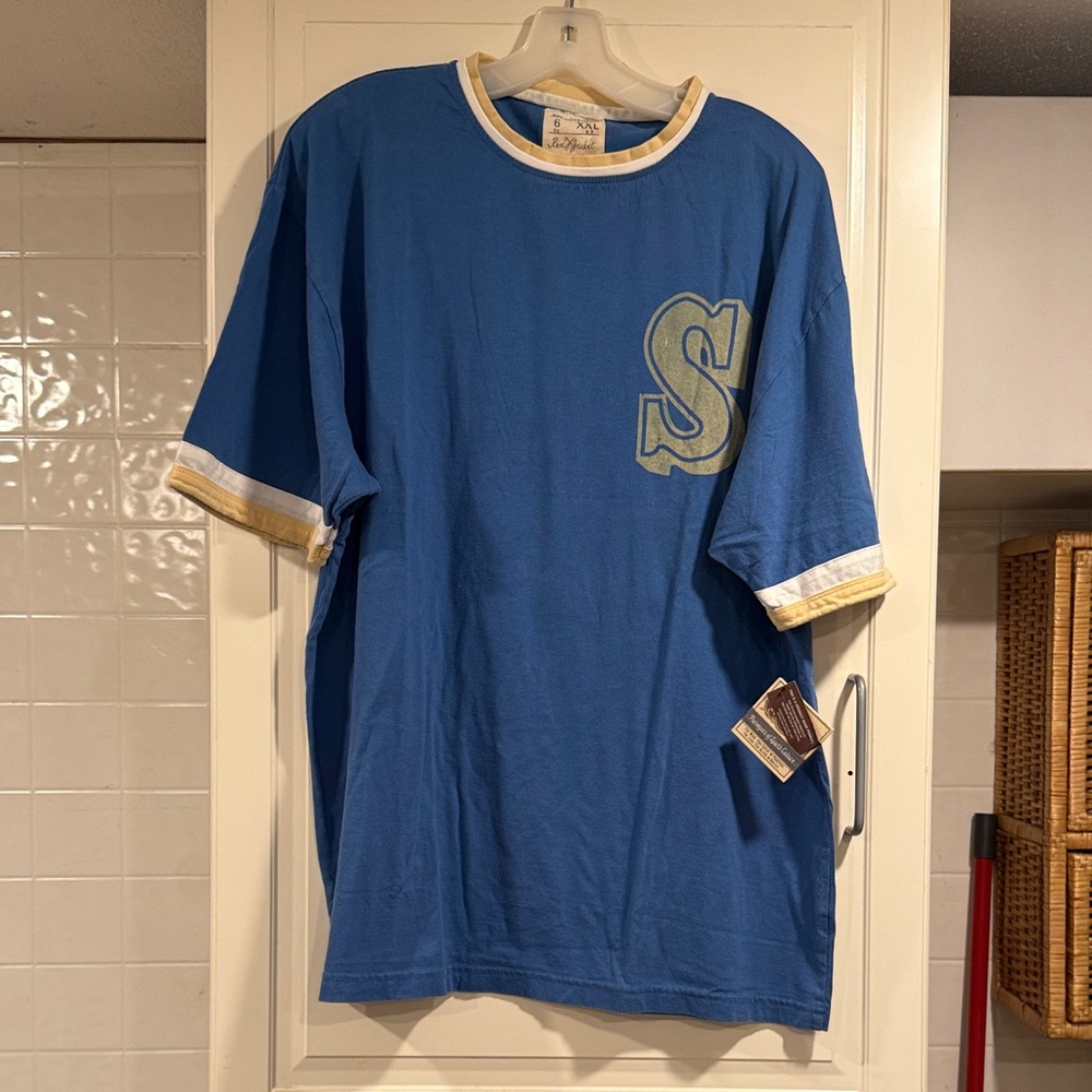 Red Jacket Blue and Gold Short Sleeve Tee
